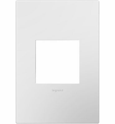 1G GLS WHT Wall Plate