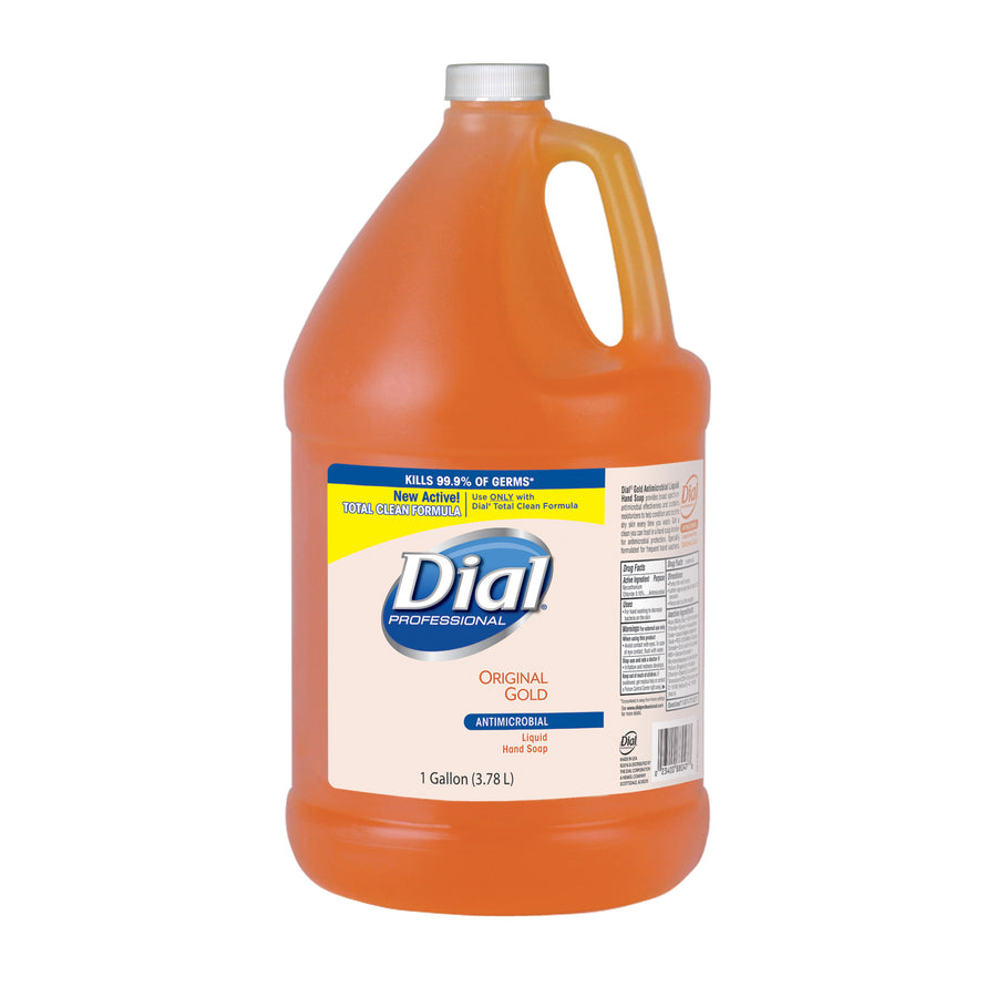 Dial 88047 Gold Liquid Hand Soap 1 Gallon Antibacterial E2 4/CS