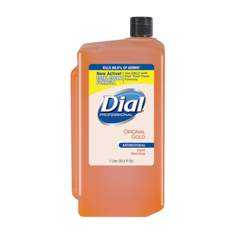 Dial 84019 Gold Liquid Hand Soap 1 Liter Refill Antibacterial E2 8/CS