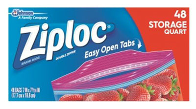 48CT QT Ziploc Bag