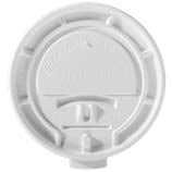 Graphic Packaging LHRL-16 / 316603079 White Lock-Back Lid For 10/12/16/20/24 oz Hot Cup 1000/CS