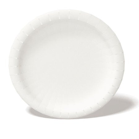 Graphic Packaging PHL-9-CB / 509714006 9" Heavy Weight Paper Plate Carte Blanc / White 500/CS