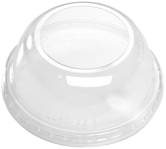 Graphic Packaging LCRO-22 / 322603016 Clear Large Dome Lid For 12S/16/20/22/24 oz Cold Cups 1000/CS