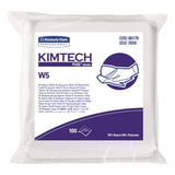 Kimtech 6179 W5 Critical Task Wipers, Flat Double Bag, Spunlace, 9x9, White, 100/pk, 5/carton 3