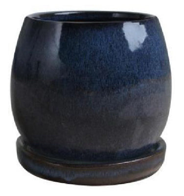 6" Drip BLU Artisan Pot