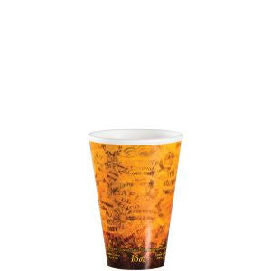 Dart 16U16ESC Fusion Foam Hot Cup 16 oz White w/ Escape Design 1000/CS