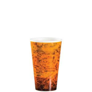 Dart 20U16ESC Fusion Foam Hot Cup 20 oz White w/ Escape design 500/CS