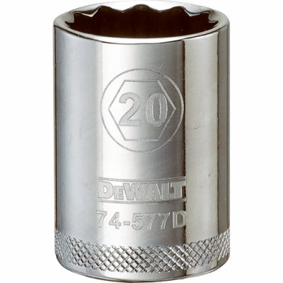 1/2"DR 20mm 12PT Socket
