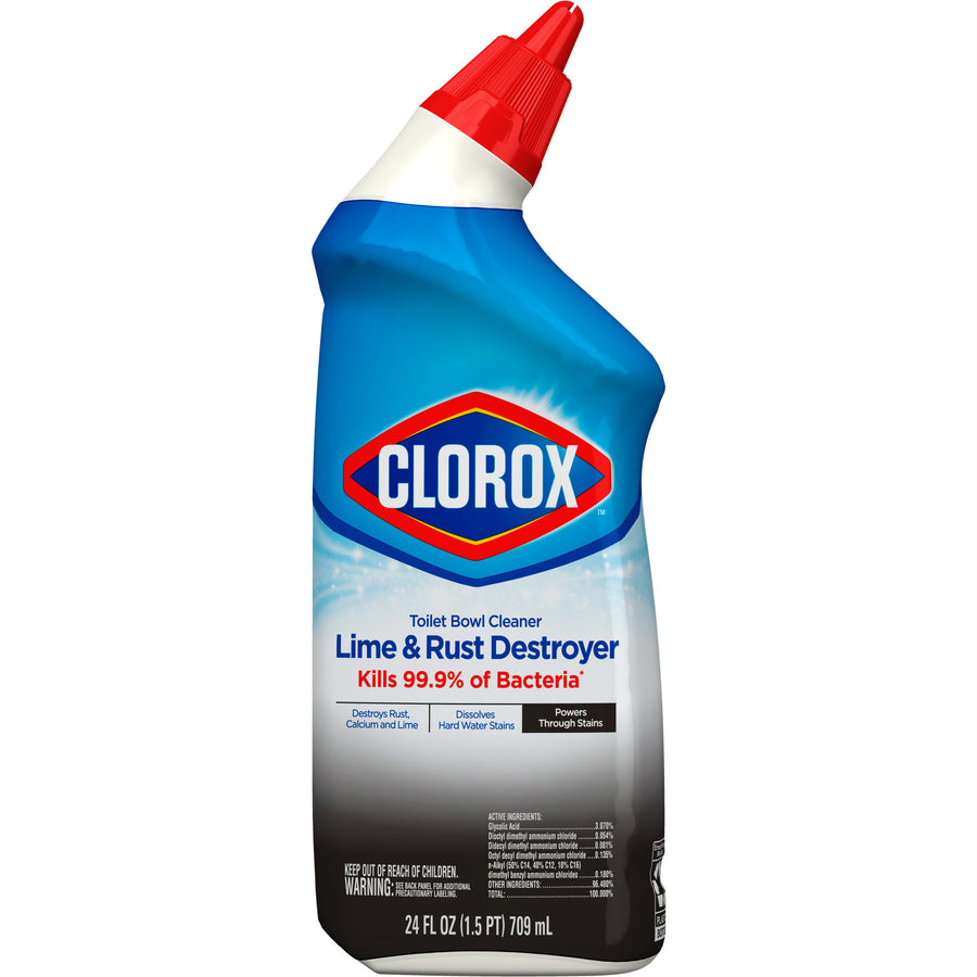 Clorox 00275 Toilet Bowl Cleaner Lime & Rust Destroyer, 24 oz. 12/CS