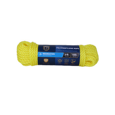 3/8x100 YEL Poly Rope