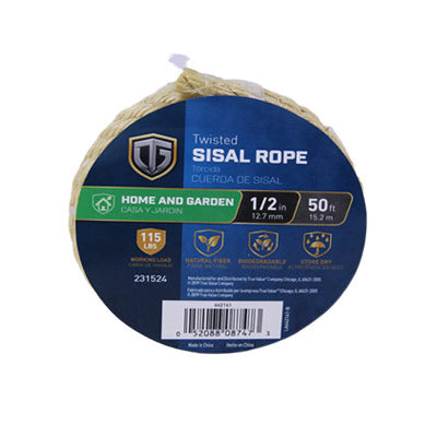 1/2x50AT Sisal Rope