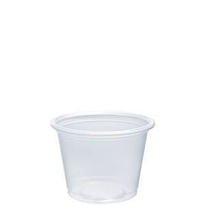 Dart 100PC Portion Container 1 oz Clear 2500/CS