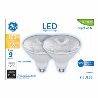 GE 2PK 16W Par38 Bulb