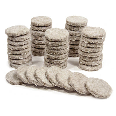TG 48PK 1"Tan Felt Pads