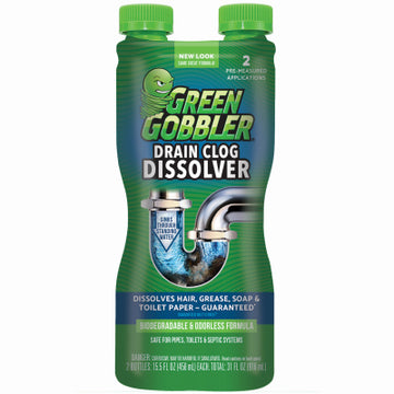 Eco-Friendly Drain Clear, 16OZ, Fast-Acting Grease & Hair Remover, Safe for All Pipes