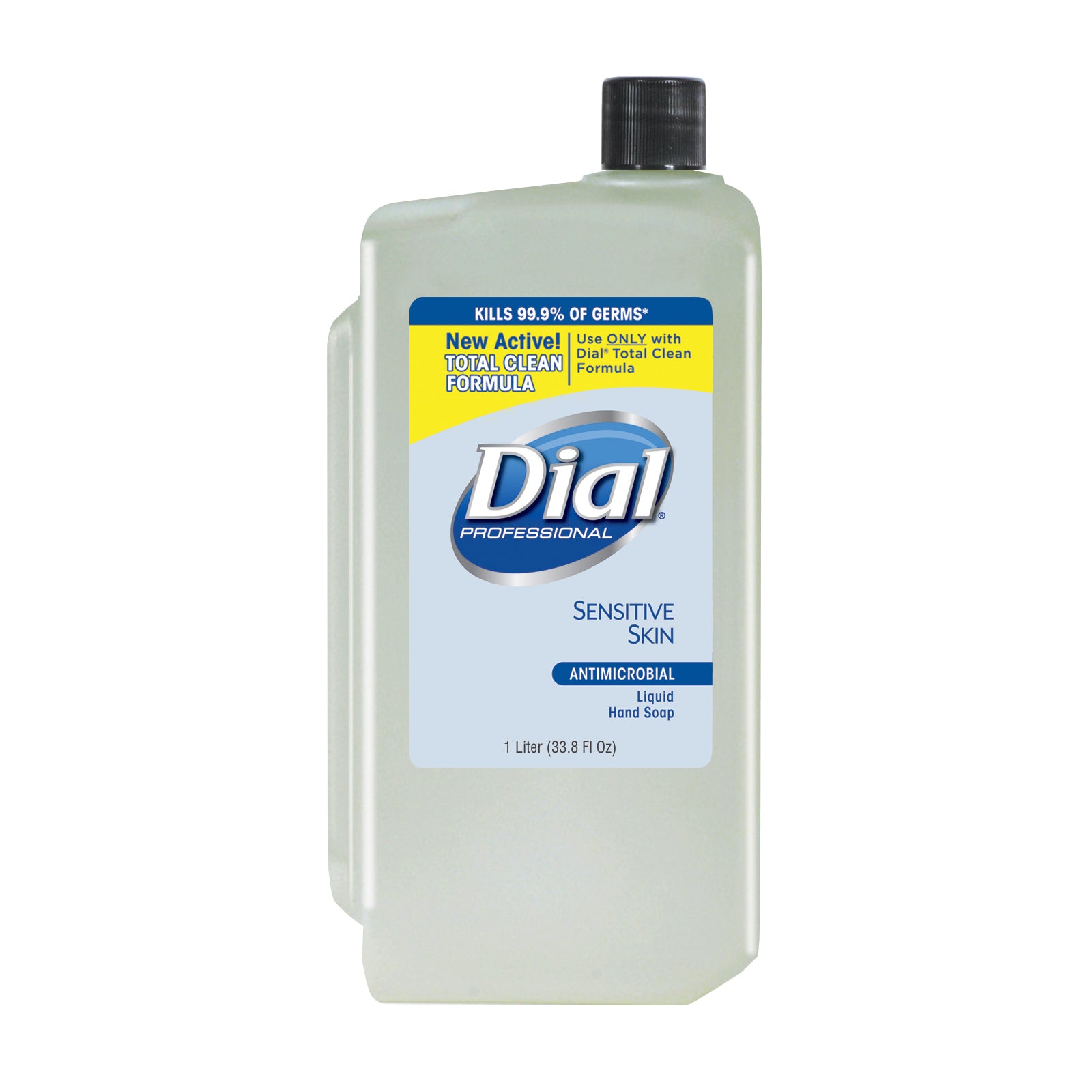 Dial 82839 Sensitive Skin Liquid Soap 1 Liter Refill Antimicrobial E2 8/CS