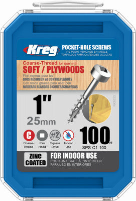 100PK 1" Pock Screws