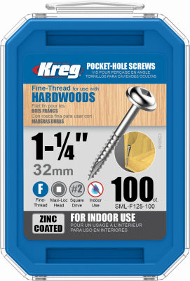 100PK 1.25" Pock Screws