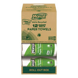 Marcal 6183 100% Premium Recycled Kitchen Roll Towels, Roll Out Box, 2-Ply, 11 x 5.5, White, 140 Sheets, 12 Rolls/Carton 2