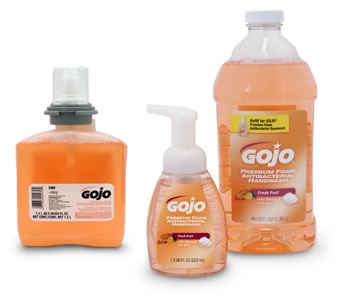 Gojo 5362-02 Premium Foam Antibacterial Handwash 1200 ml refills Apricot 2/CS