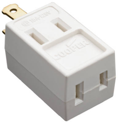 15A WHT Vinyl Cube Tap