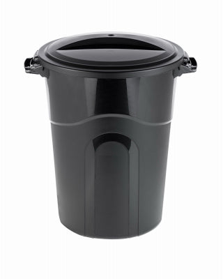 32GAL BLK Trash Can/Lid