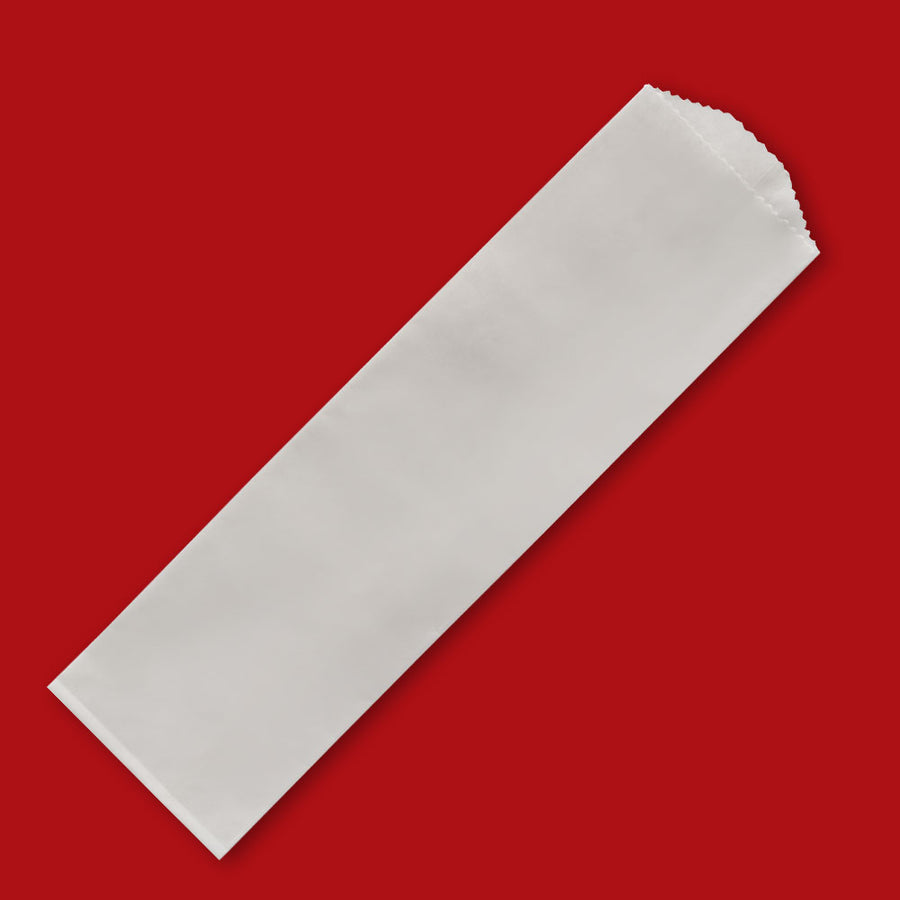 Fischer 4MG Silverware Bag 2 3/4" x 10" MG White Kraft 2000/CS