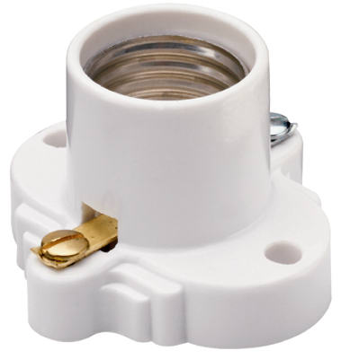 WHT MED Cleat Socket