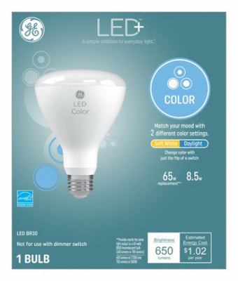 GE 8W SW/Day Br30 Bulb