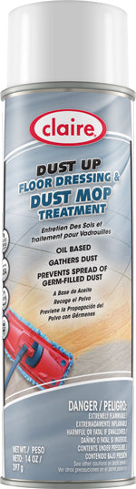 Claire CL875 DUST UP Mop Treatment Lemon Scent 20oz 12/CS
