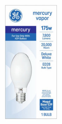 GE 175W WHT Merc Bulb