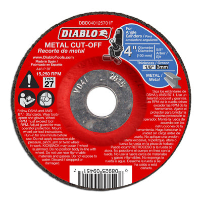 4x1/8x5/8 MTL Cut Disc