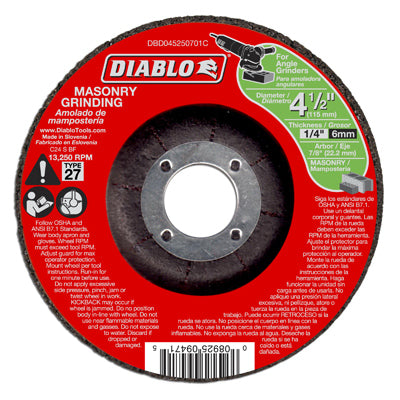 4.5x1/4x7/8 Grind Disc
