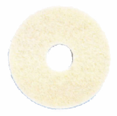 17" WHT POL FLR Pad