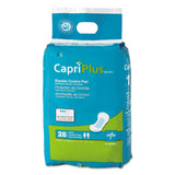 Medline BCPE01 Capri Plus Bladder Control Pads, Regular, 5.5" X 10.5", 28/pack, 12/carton 2