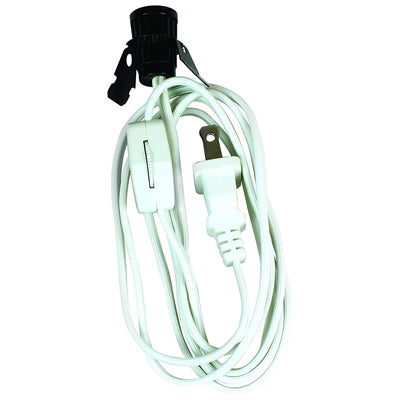 6' WHT 18GA Lamp Cord