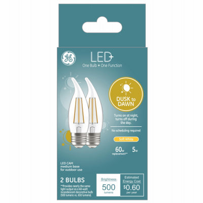 GE 2PK 5W DuskDawn Bulb