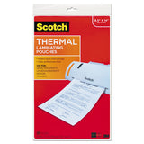 Scotch TP3855-20 Laminating Pouches, 3 Mil, 8.5" X 14", Gloss Clear, 20/pack 2