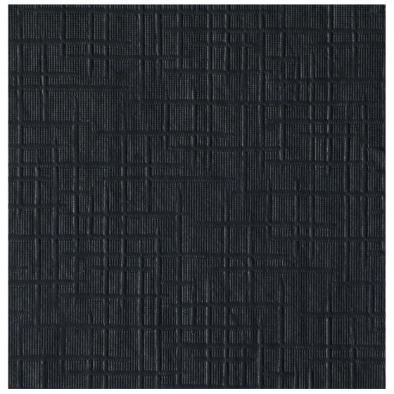Hoffmaster 020212 10" X 10" Black Beverage Napkin 1-Ply 1/4 Fold Coin Emboss 1000/CS