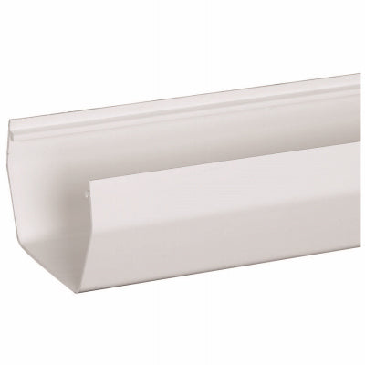 5"x10' WHT Vinyl Gutter