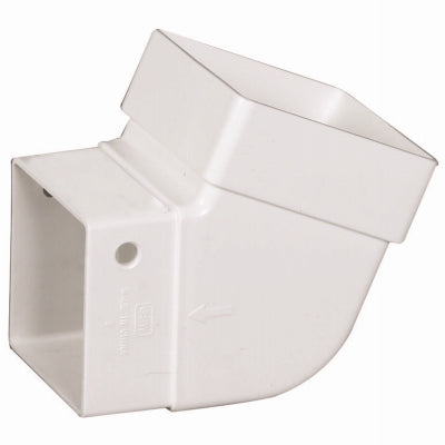 2" WHT Square Elbow