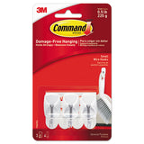 Command 17067ES General Purpose Wire Hooks, Small, Metal, White, 0.5 lb Capacity, 3 Hooks and 4 Strips/Pack 2