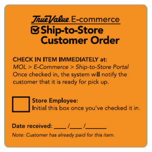 Orange E-Comm Labels
