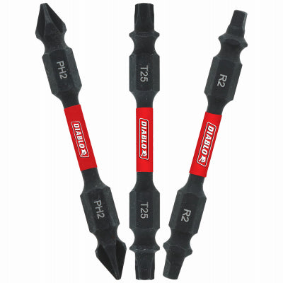 3PC 2-1/2''ASST Bit Set