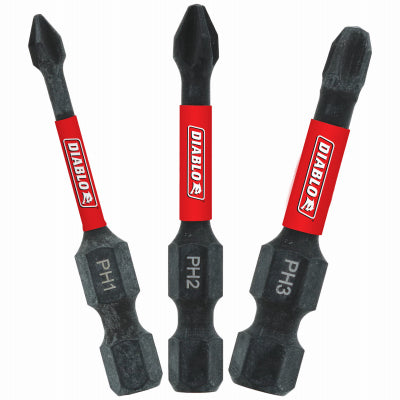 3PC 2" Phillips Bit Set