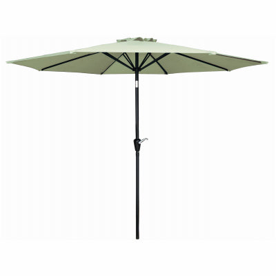 FS 9' STL GRN Umbrella