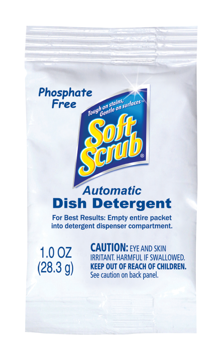 Dial 10006 Soft Scrub Auto Dish Detergent 1 oz. Lemon Scent 200/CS