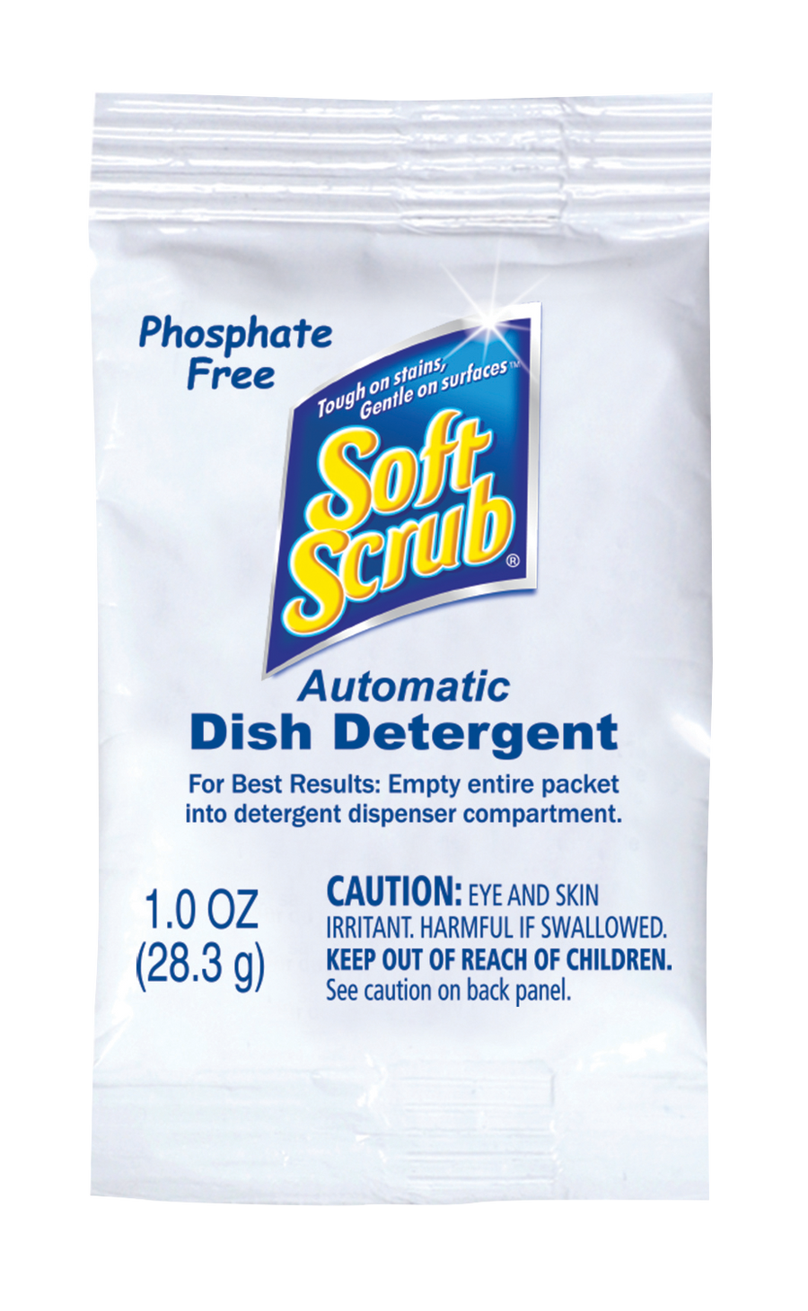 Dial 10006 Soft Scrub Auto Dish Detergent 1 oz. Lemon Scent 200/CS