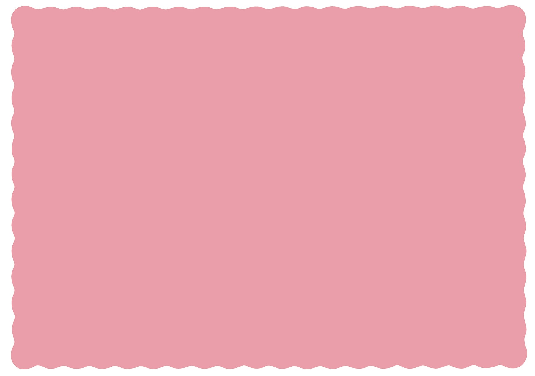 Hoffmaster 310525 Scallop Edge Linen Emboss Placemat Dusty Rose Economy, 9.5" X 13.5" 1000/CS