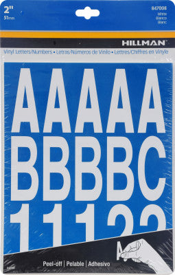 2" WHT Numb/Letter Set